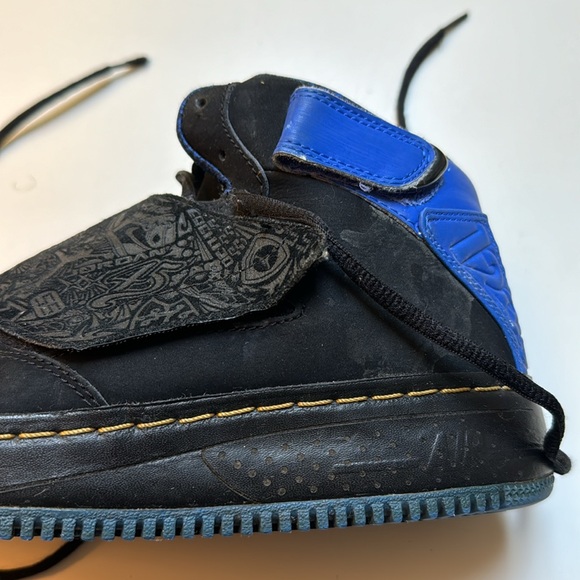 Air Jordan Fusion 20 black university blue retro 2008 size 9 - Picture 6 of 16